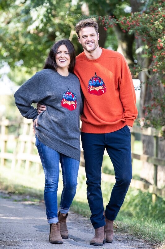 Cashmere and Intarsia-Knit Sweater