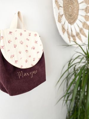 Sac à dos velours côtelé