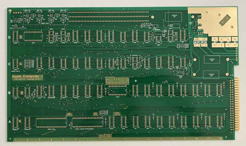 Apple-1 Replica Mainboard | ENIG Plating Apple-1 Replica Mainboard | ENIG Plating