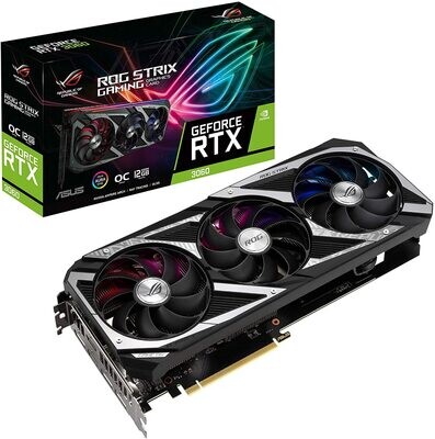 ASUS GeForce RTX 3060 12GB ROG STRIX OC Ampere Graphics Card