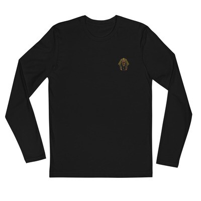 'The Pharaoh' - Long Sleeve -Fitted Crew (Embroidered)