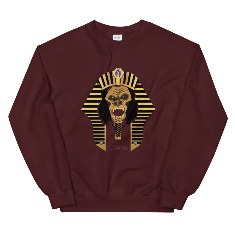 'The Pharaoh' -Unisex -Crew Neck Sweatshirt (Black & Gold)
