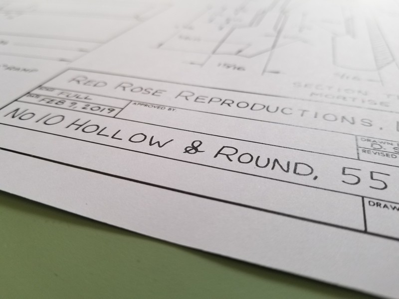 #10 hollow and round plans