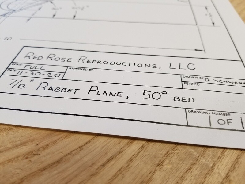 7/8" Rabbet Plane plans