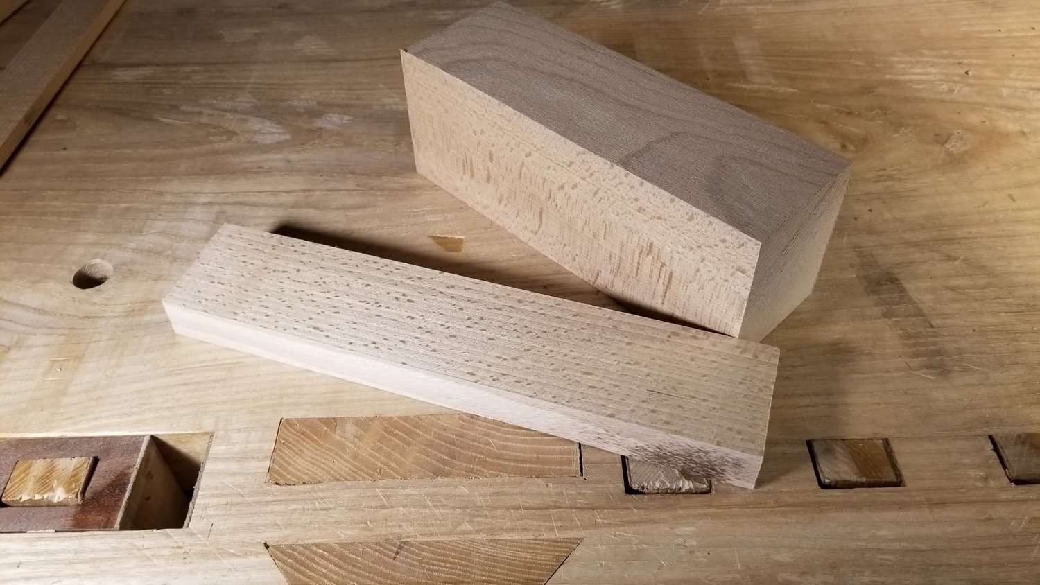 European beech Coffin Smoother Billet