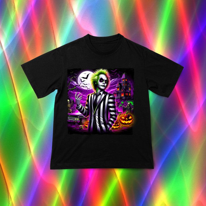 Neon Beetlejuice shirt