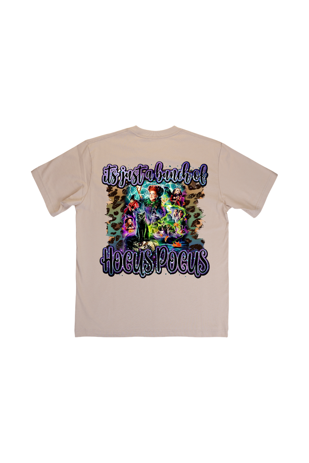 Hocus Pocus cheetah on edges tshirt