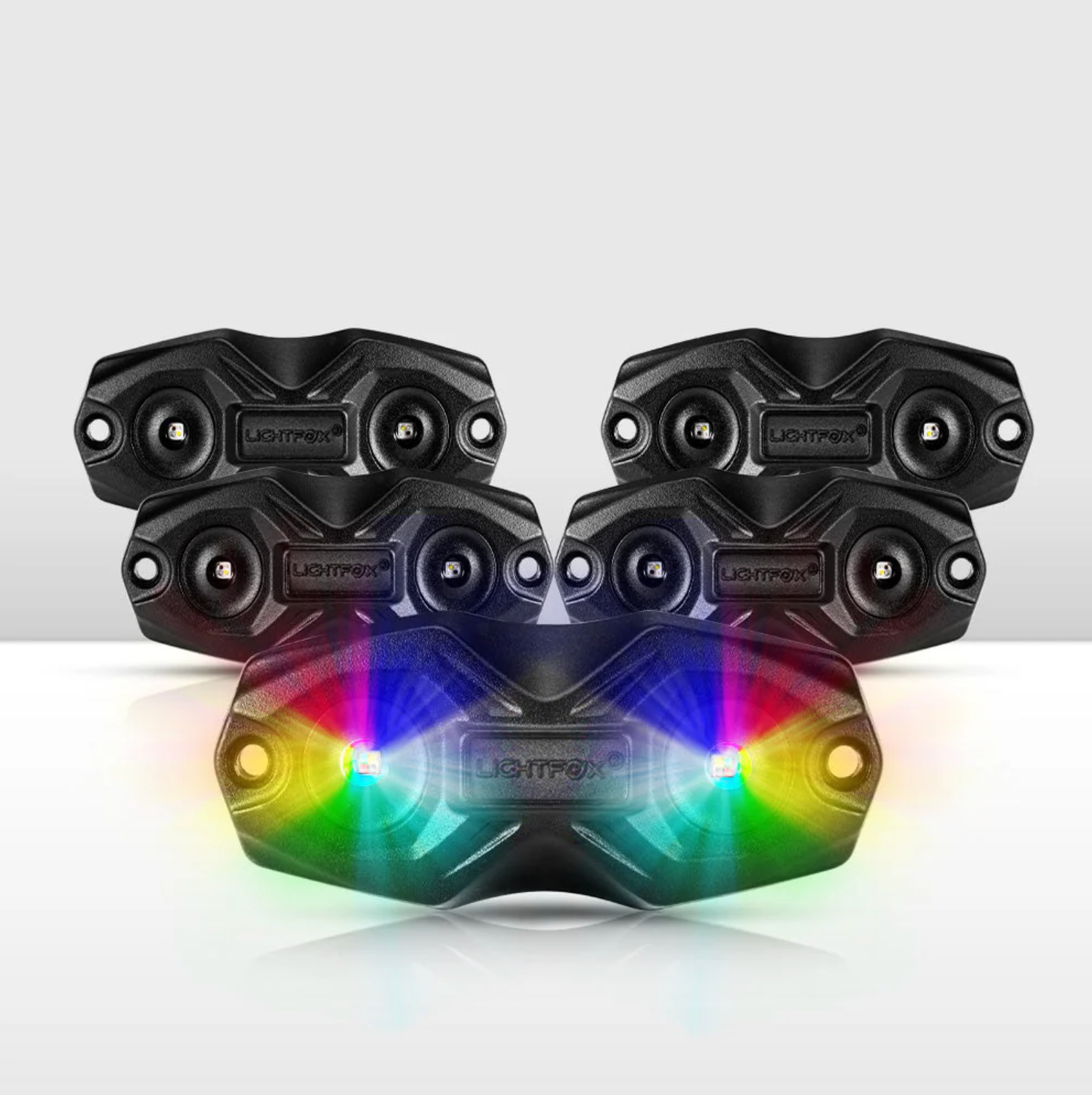 Lightfox Rock Lights RGBW 4 Pack