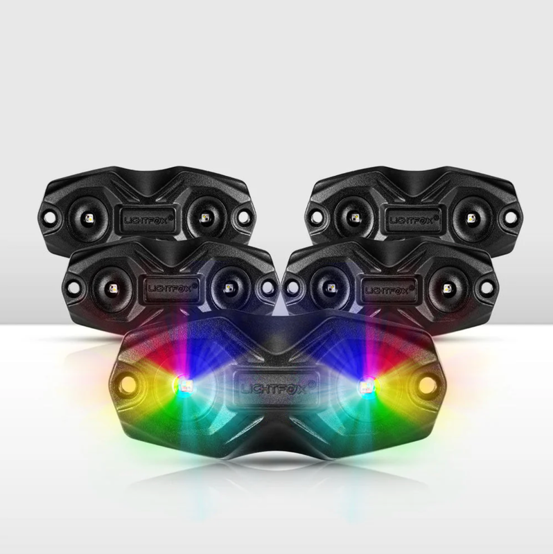 Lightfox Rock Lights RGBW 4 Pack