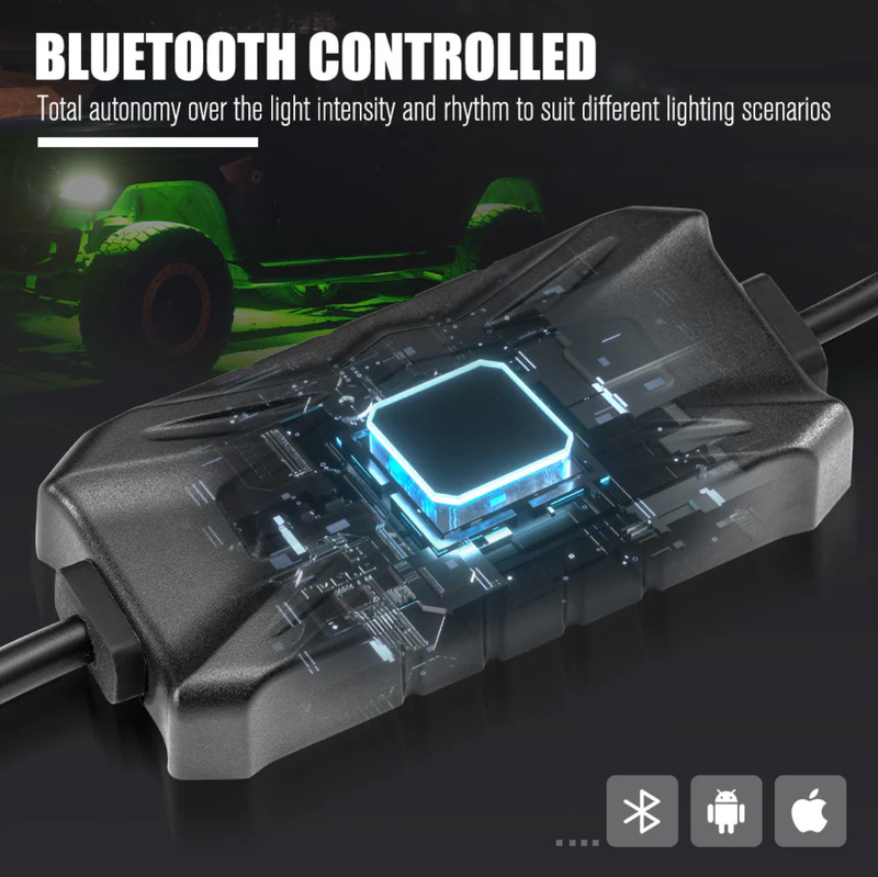 Lightfox Rock Lights RGBW 8 Pack