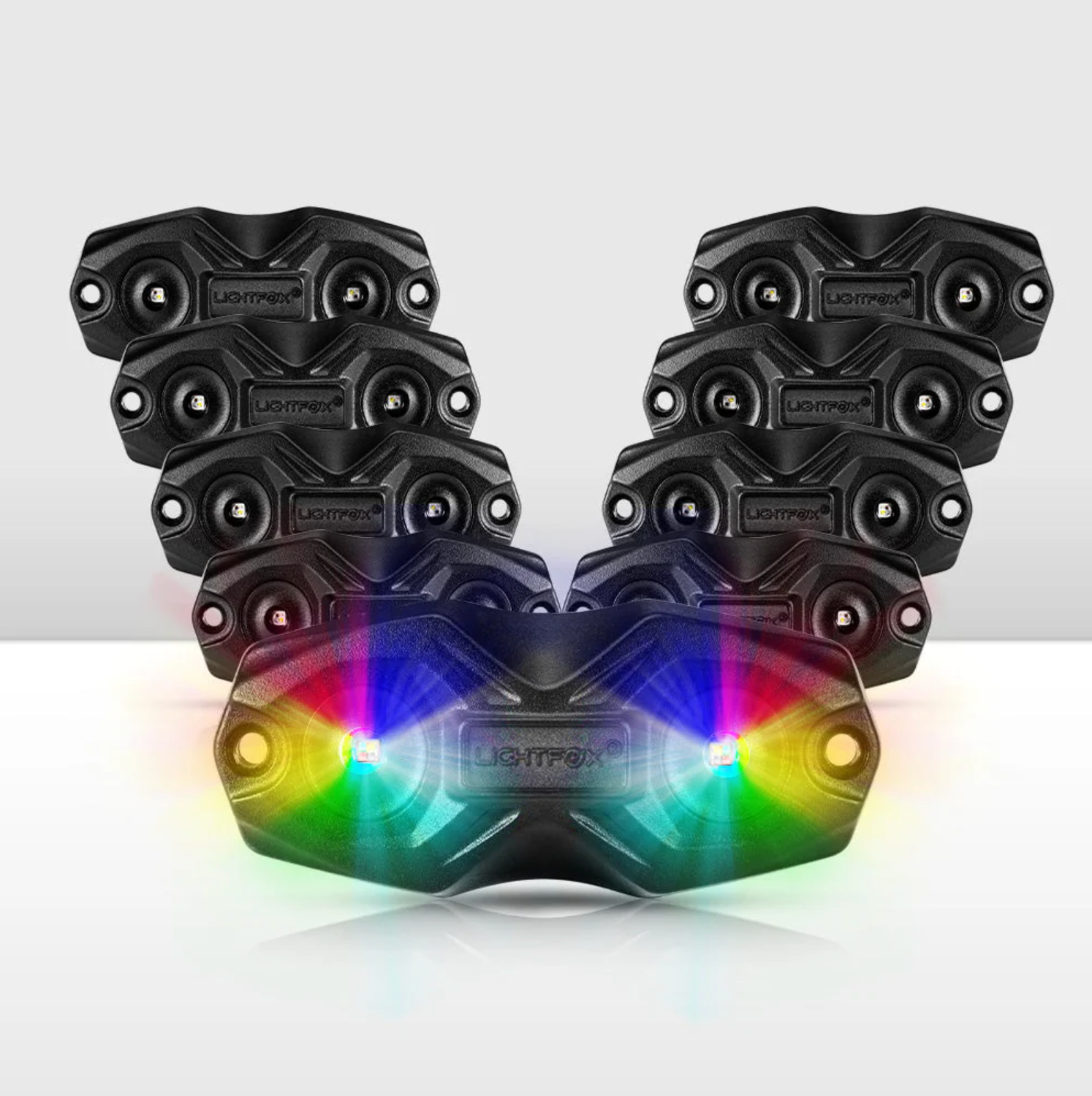 Lightfox Rock Lights RGBW 8 Pack