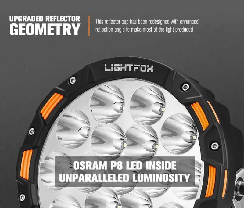 Lightfox Iconic Pair 7" Osram LED Lights