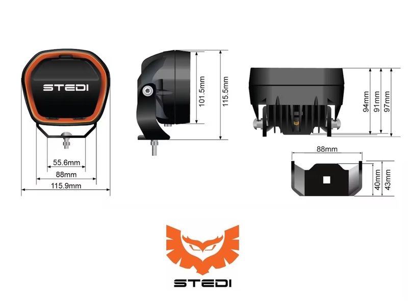 Stedi Type-X Evo Mini 4" [Flood]