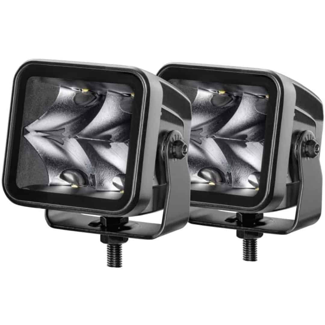 Hella LED Black Magic 3.2&quot; Cube Kit - (Spot)