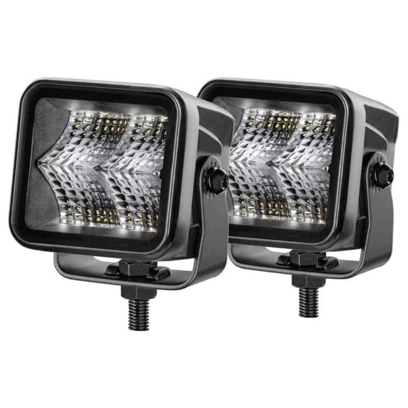 Hella LED Black Magic 3.2&quot; Cube Kit - (Flood)