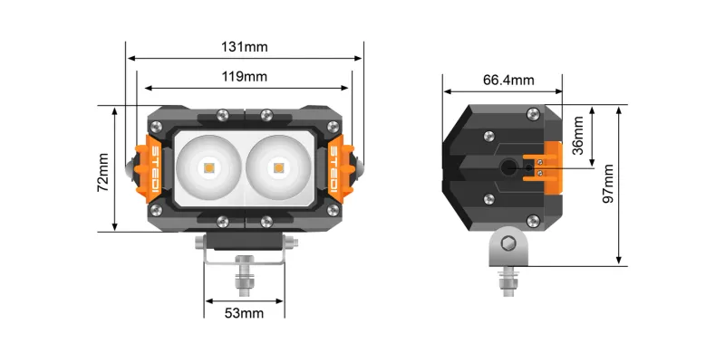 Stedi Work Light Pro 4.6" LED
