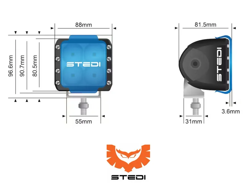Stedi C-4 Black Edition Led Light Cube (Spot)