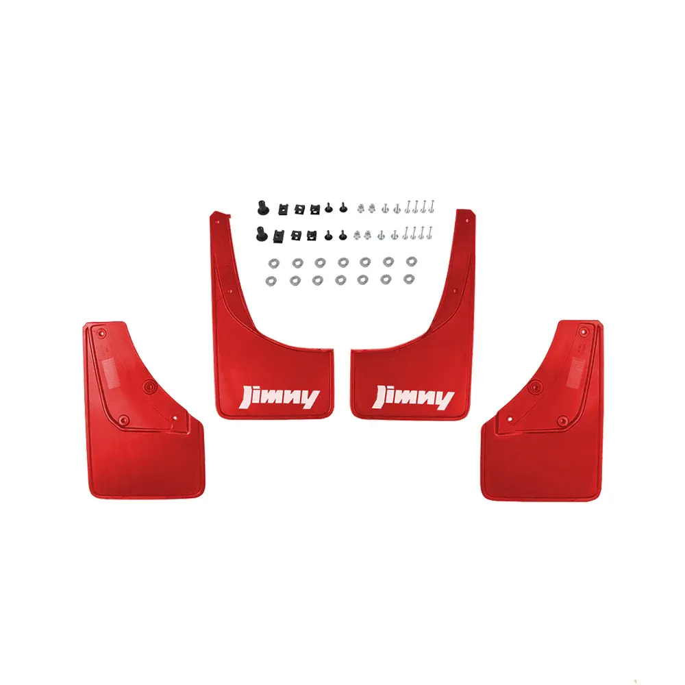 Suzuki Jimny 2018+ Mud Flaps Red (3 and 5 Door)