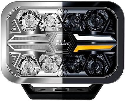 Hella Blade Rectangular 9'' Chrome single
