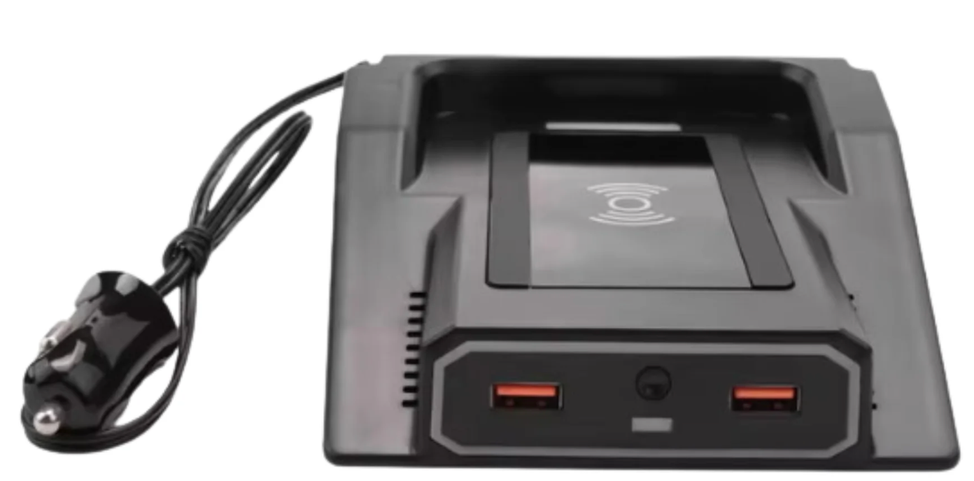 Wireless charger and phone holder with 2 USB ports Suzuki Jimny Gen 4 2019+