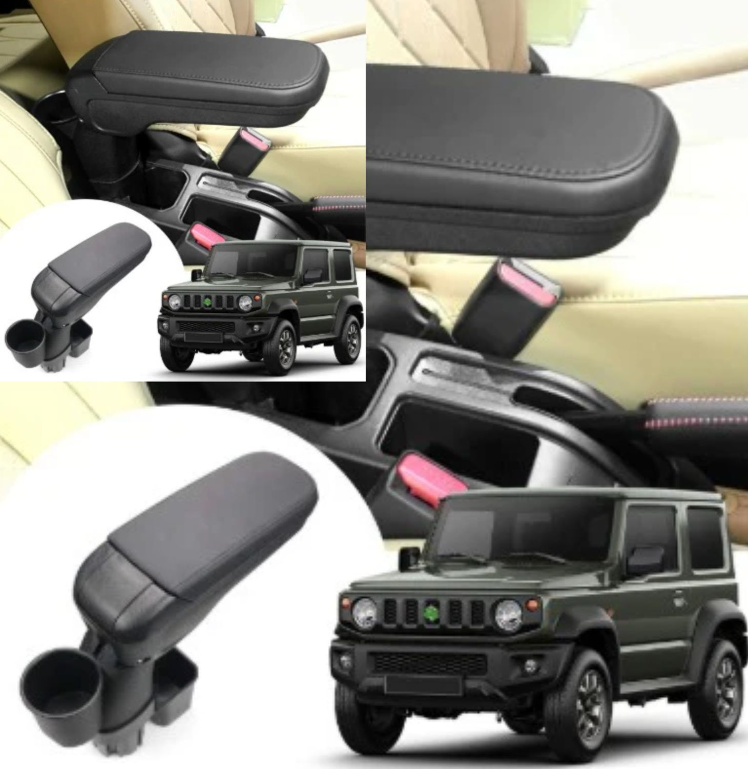 Jimny Gen 4 Armrest With Cup Holder (3 Door)