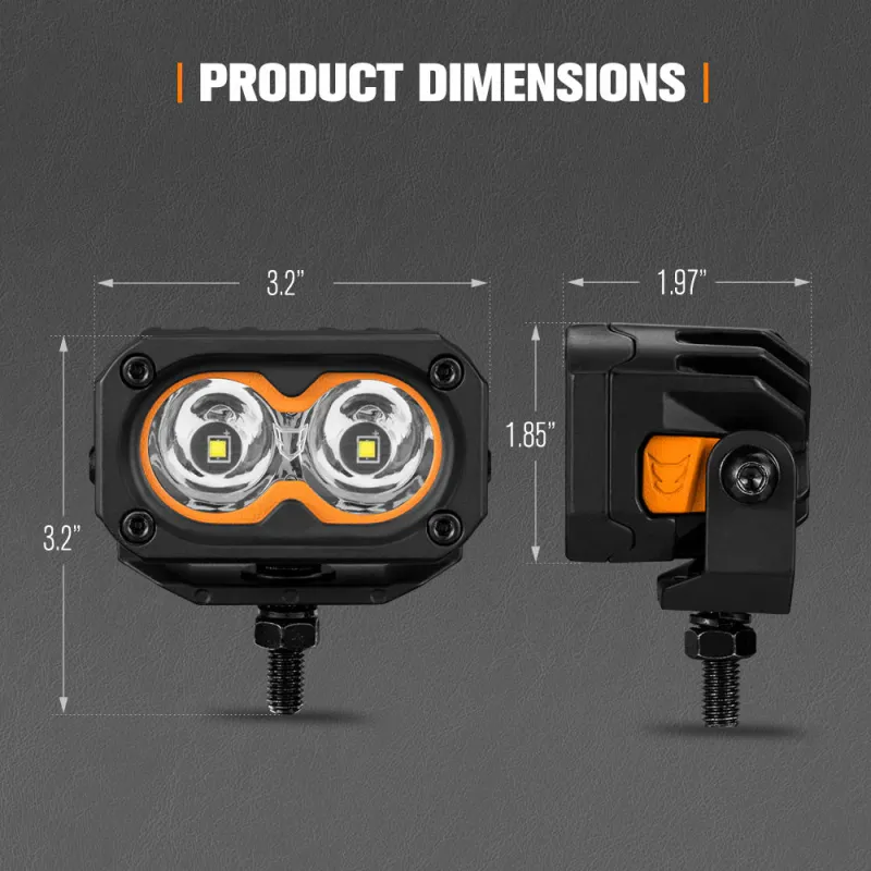 Lightfox Cygnus-2 Pair 3" LED Work Light