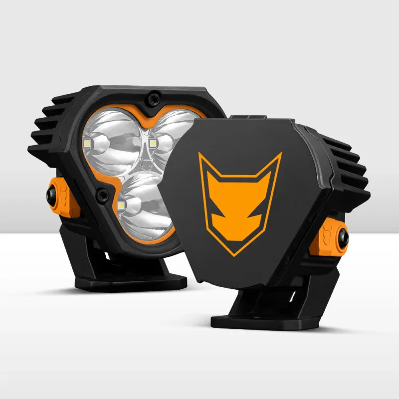 Lightfox Cygnus-3 3&quot; Pair LED Pod Lights with DRL