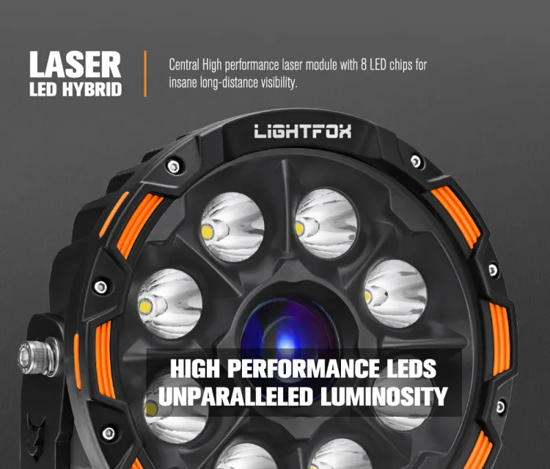 Lightfox 9inch Laser LED Lights
