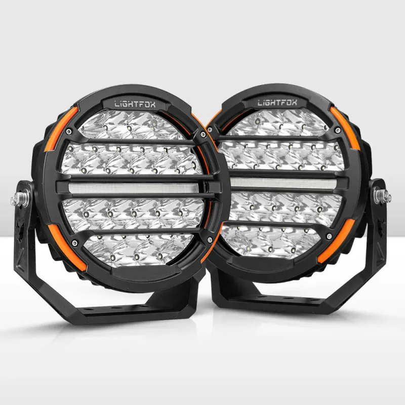Lightfox 9inch LED Lights with DRL