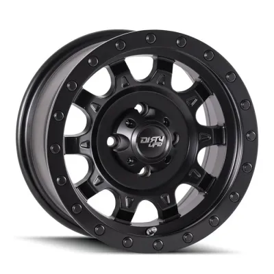DIRTY LIFE Roadkill Matte Black Alloy Wheel *15x7" ET3 8kgs