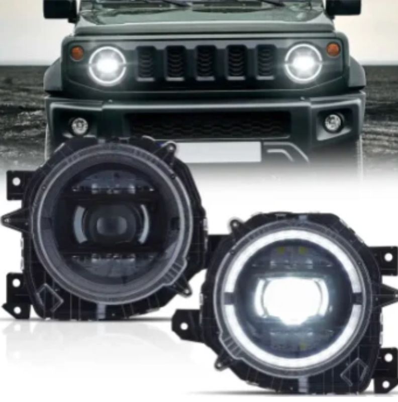 Suzuki Jimny Generation 4 2019+ Vland Full LED Dual Beam Projector Upgrade Headlights With Start up sequins