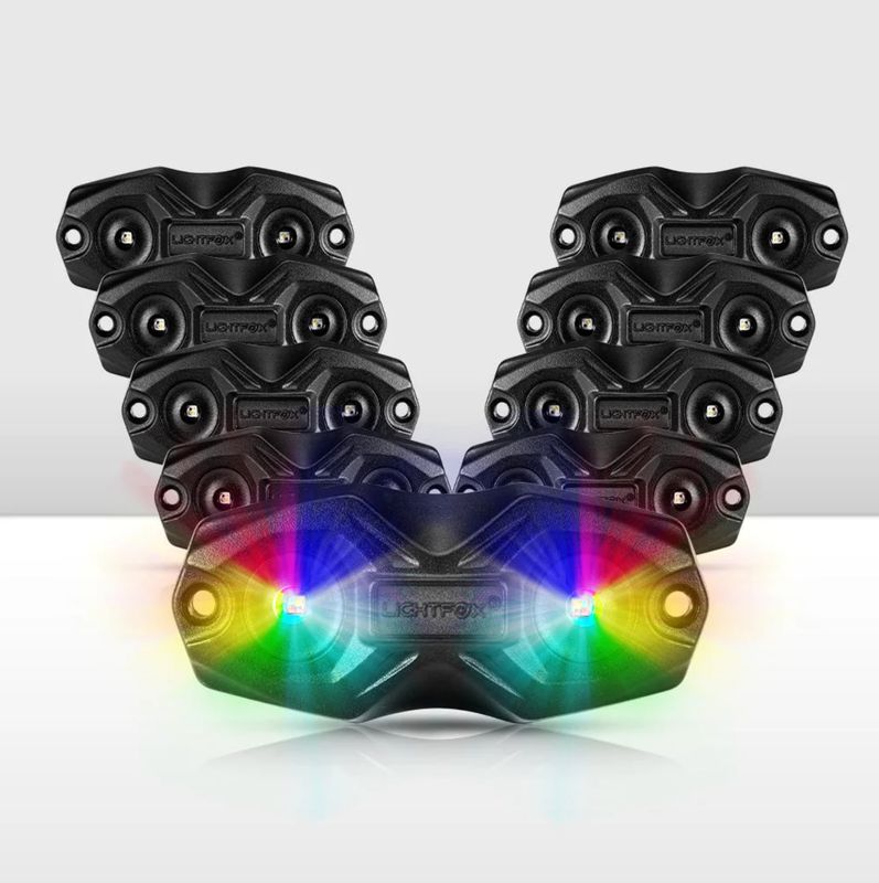 Lightfox Rock Lights RGBW 8 Pack