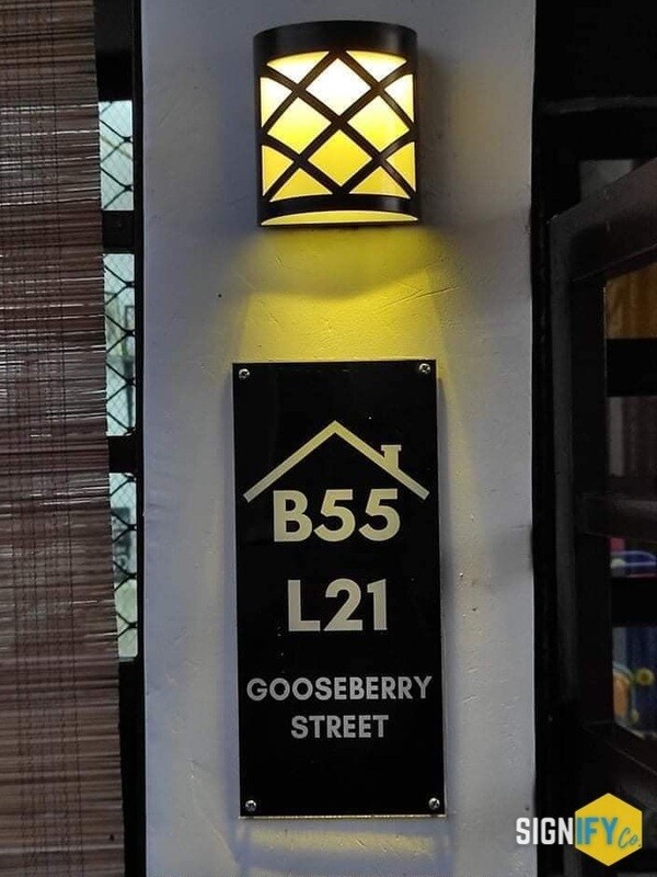 Standard House Plate