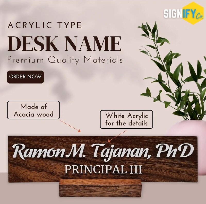 Tabletop / Desk Name Plate