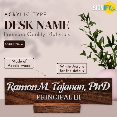 Tabletop / Desk Name Plate