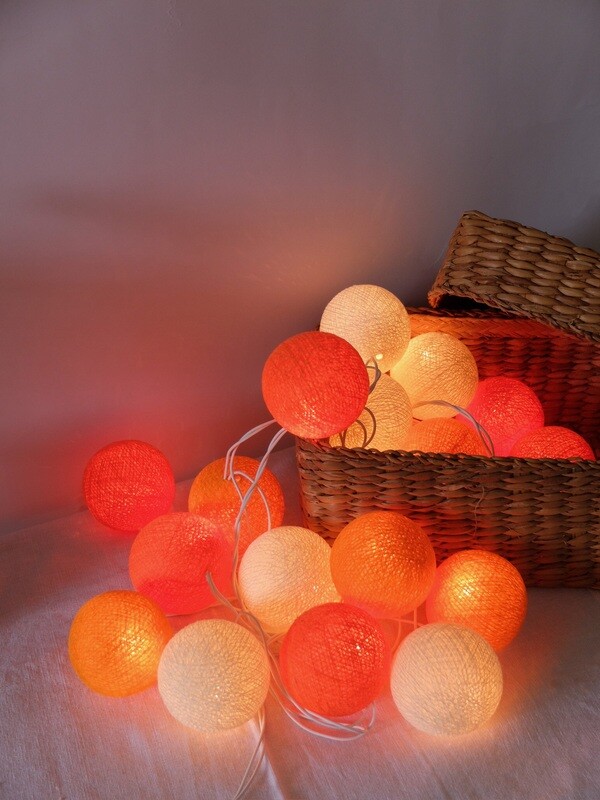 Cotton Ball Lights: The Sun