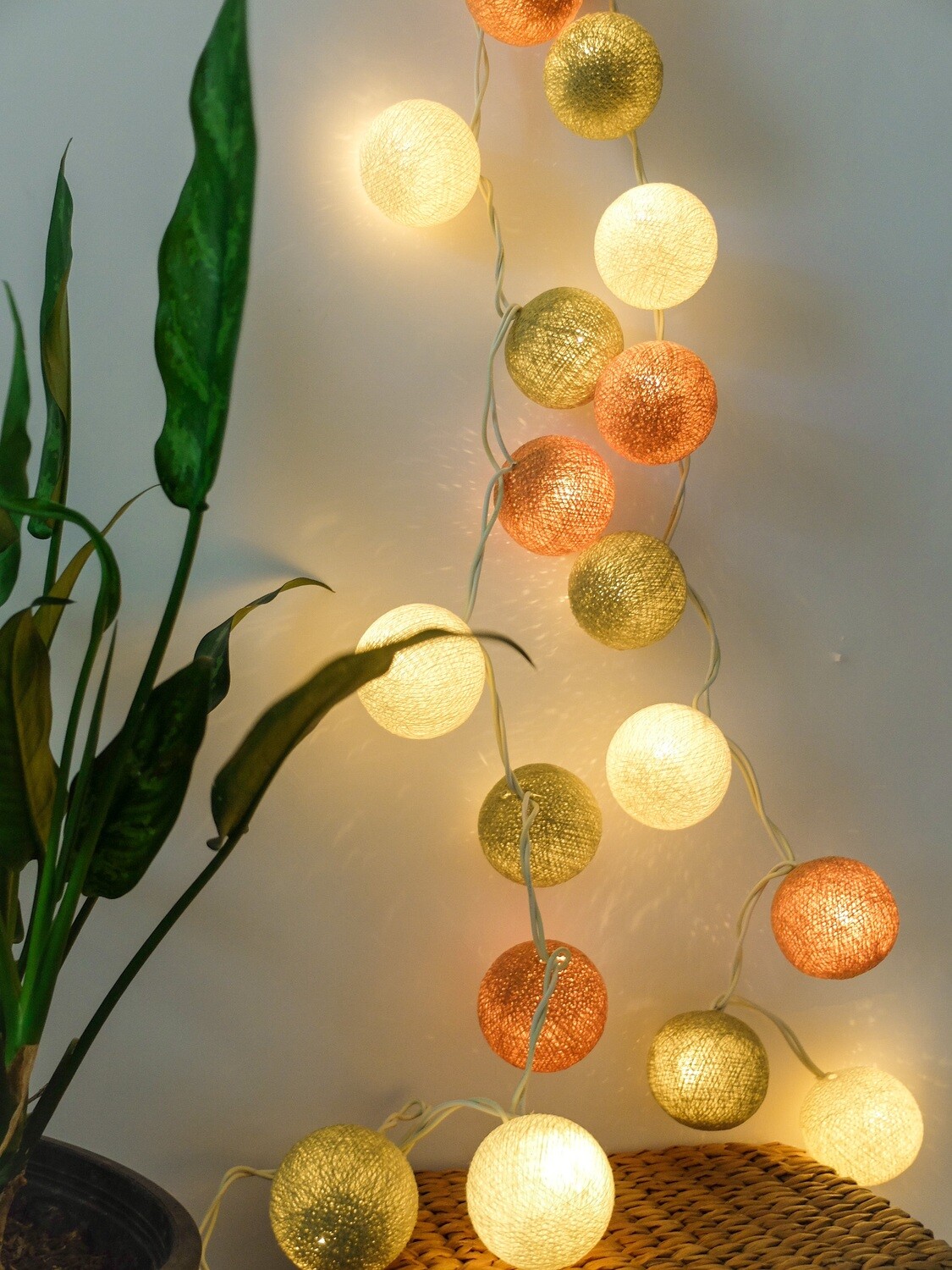 Cotton Ball Lights: Earth