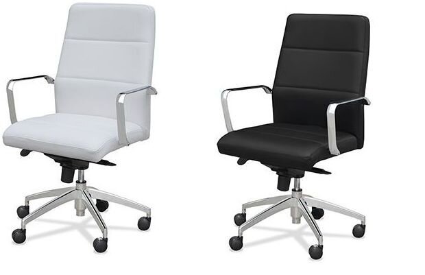 Sillón de dirección respaldo medio - Modelo I-2 - Similpiel