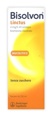 Bisolvon Linctus Sciroppo Mucolitico Senza Zucchero - Flacone 250 ml