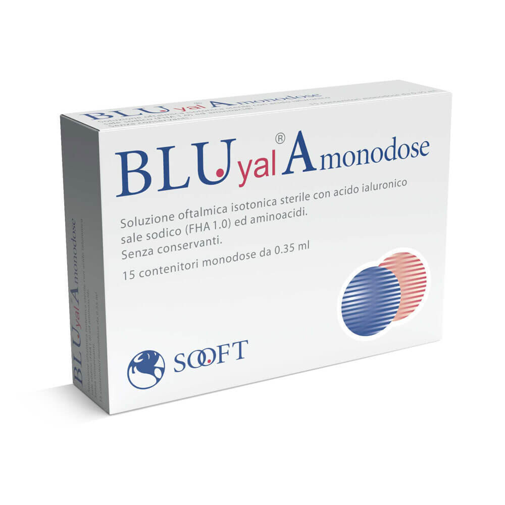 Blu Yal A Monodose - Collirio Soluzione oftalmica - Confezione 15 Flaconcini monodose da 0.35 ml