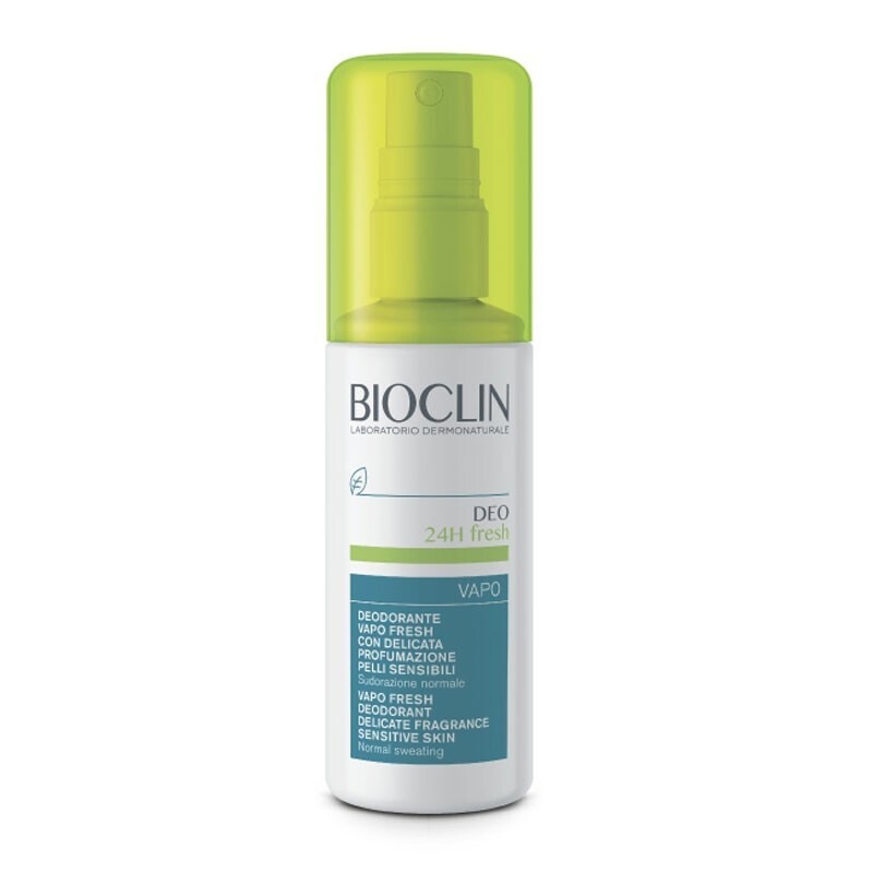 Bioclin Deo 24h Fresh - Deodorante Pelli Sensibili Sudorazione Normale - Vapo Spray 100 ml