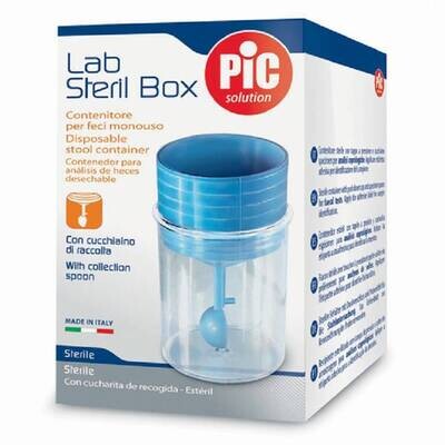 Lab Steril Box Contenitore per Feci Pic - 1 Contenitore sterile