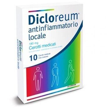 Dicloreum Antinfiammatorio Locale Cerotti - 180mg Diclofenac - 10 Cerotti