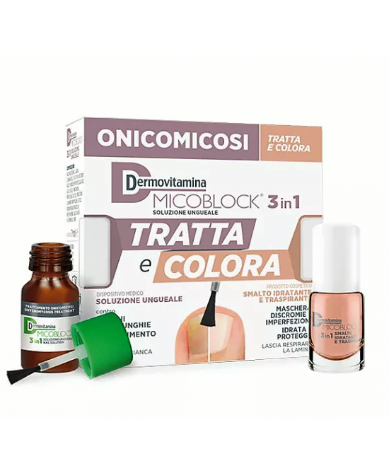 Dermovitamina Micoblock 3 in 1 Tratta e Colora Soluzione Ungueale