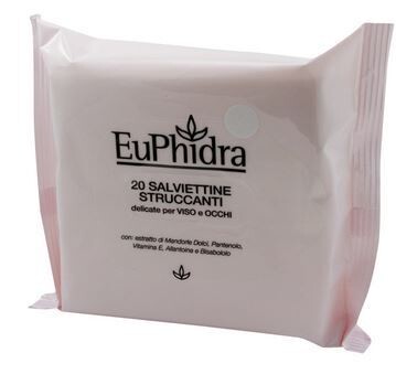 Euphidra Salviette Struccanti Viso e Occhi - 20 Salviettine