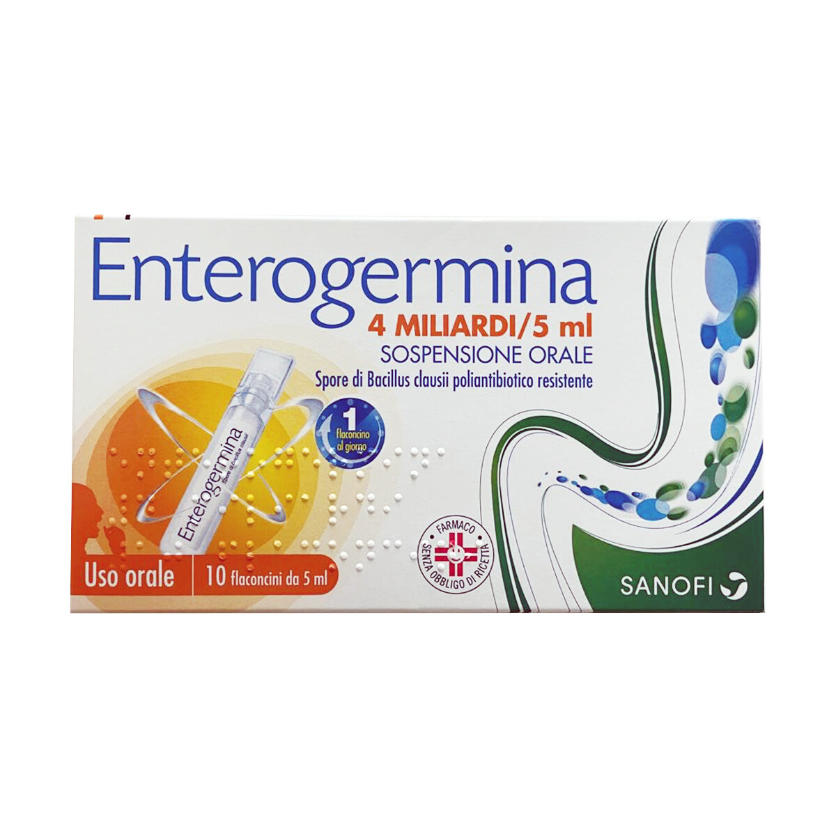 Enterogermina 4 Miliardi/5ml - 10 Flaconcini Orali