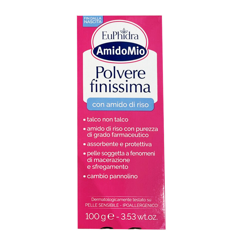 Euphidra Amido Mio Polvere Finissima con Amido di Riso - Barattolo 100g