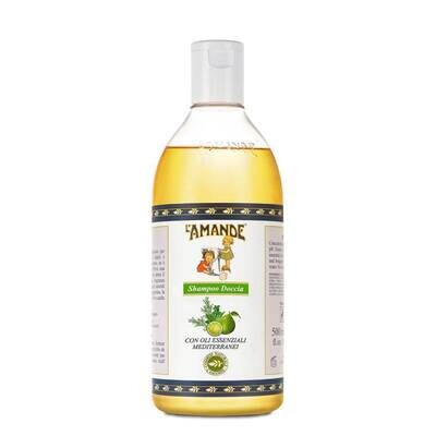 L&#39;amande Marseille Shampoo Doccia Con Oli Essenziali Mediterranei - 250ml