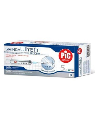 Siringa Pic Ultrafine 5ml - Ago N.14 - 23G - 10 Siringhe