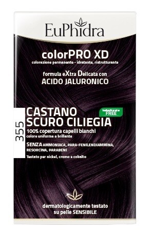 Euphidra Colorpro XD - 355 Castano Scuro Ciliegia - Tintura Per Capelli